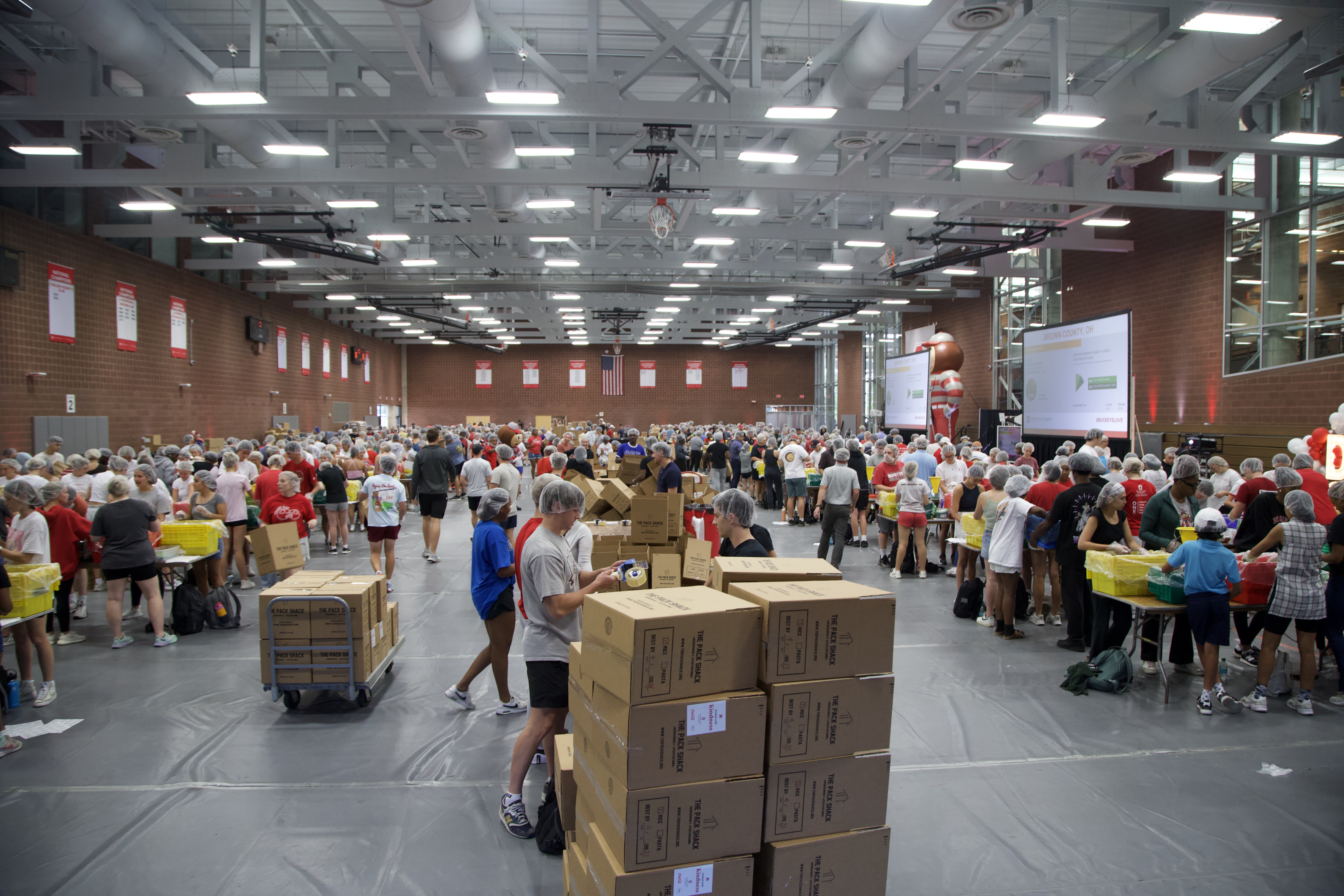 Volunteers pack over 350,000 meals for Ohio communities